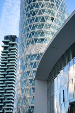 Modern buildings at Porta Nuova in Milan, Lombardy, Italy