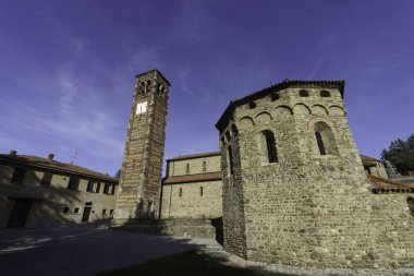 Agliate, Monza e Brianza province, Lombardy, Italy: medieval church of SS. Pietro e Paolo