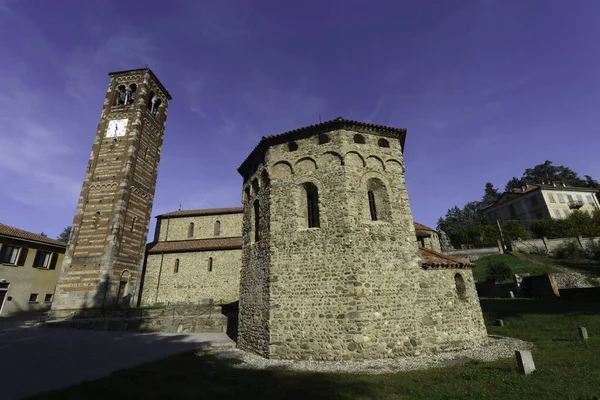 Agliate, Monza e Brianza province, Lombardy, Italy: medieval church of SS. Pietro e Paolo