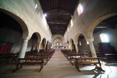Agliate, Monza e Brianza province, Lombardy, Italy: medieval church of SS. Pietro e Paolo