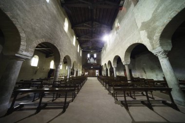 Agliate, Monza e Brianza province, Lombardy, Italy: medieval church of SS. Pietro e Paolo