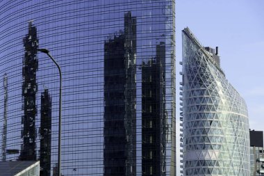 Modern buildings at Porta Nuova in Milan, Lombardy, Italy