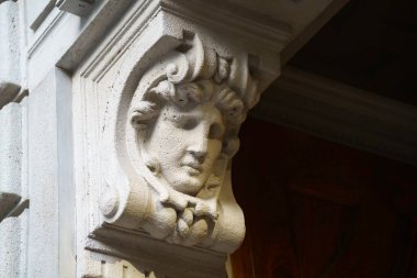 Old residential building along via Alberto da Giussano in Milan, Lombardy, Italy