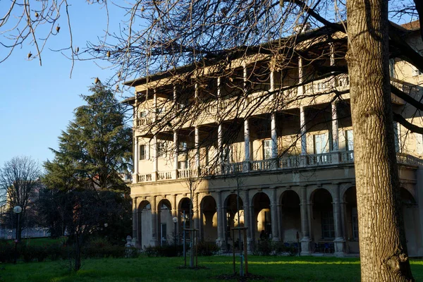 Mediolan Lombardia Włochy Zewnątrz Villa Simonetta Zabytkowy Budynek Szkoły Muzycznej — Zdjęcie stockowe