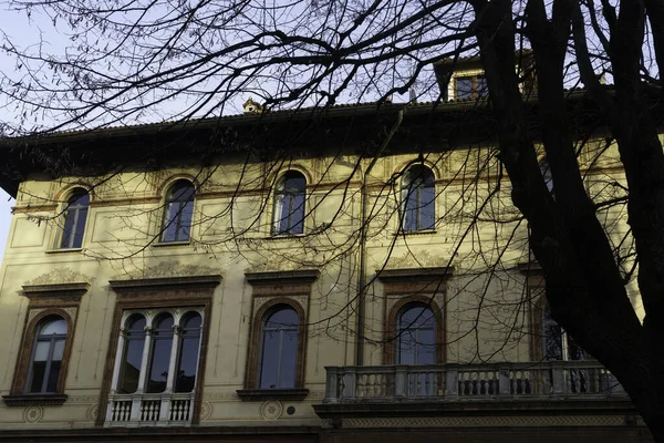 Old Residential Building Alberto Giussano Milan Lombardy Italy — Stock fotografie