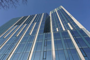 Milan, Lombardy, Italy: modern buildings along via Faravelli