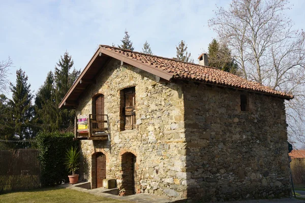 Exteriér Starého Domu Colle Brianza Provincie Lecco Lombardie Itálie — Stock fotografie