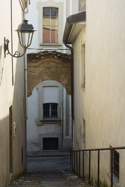 Een Oude Straat Van Oggiono Lecco Provincie Lombardije Italië — Stockfoto