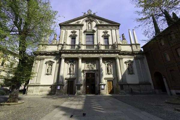 Kostel Svatého Angela Miláně Lombardie Itálie Fasáda — Stock fotografie