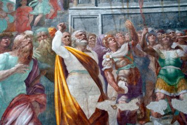 Milan, Lombardy, İtalya: Ortaçağ San Marco kilisesinin içi