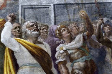 Milan, Lombardy, İtalya: Ortaçağ San Marco kilisesinin içi