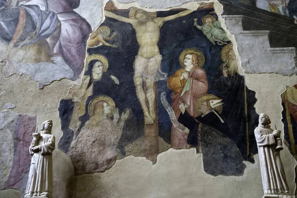 Milão Lombardia Itália Interior Igreja Medieval San Marco — Fotografia de Stock