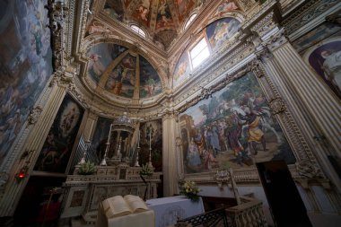 Tarihi Certosa di Garegnano 'nun İçi Milano, Lombardiya, İtalya