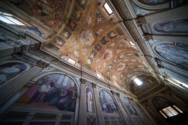 Εσωτερικό Του Ιστορικού Certosa Garegnano Στο Μιλάνο Λομβαρδία Ιταλία — Φωτογραφία Αρχείου