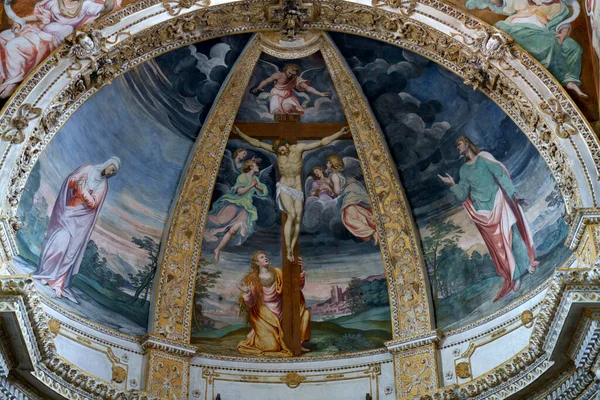 Interiorul Istoric Certosa Garegnano Din Milano Lombardia Italia — Fotografie, imagine de stoc