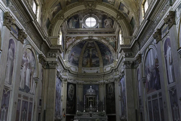 Interior Histórica Certosa Garegnano Milán Lombardía Italia —  Fotos de Stock