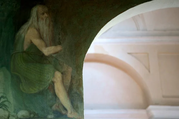 Interior Histórica Certosa Garegnano Milán Lombardía Italia —  Fotos de Stock