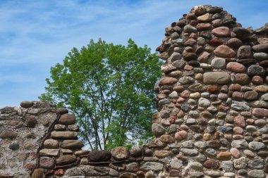 İtalya, Lombardy 'deki Varese ili Castáprio Arkeoloji Parkı. Unesco Dünya Mirası Sitesi