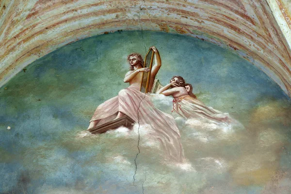 Mcano Olona งหว Varese Lombardy ตาล างนอกโบสถ Madonna Della Selva — ภาพถ่ายสต็อก