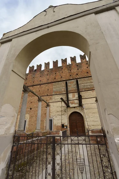 Středověký Hrad Belgioso Provincii Pavia Lombardie Itálie — Stock fotografie