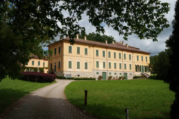 Zabytkowy Budynek Villa Fornace Pobliżu Rocca Giorgi Prowincja Pavia Lombardia — Zdjęcie stockowe