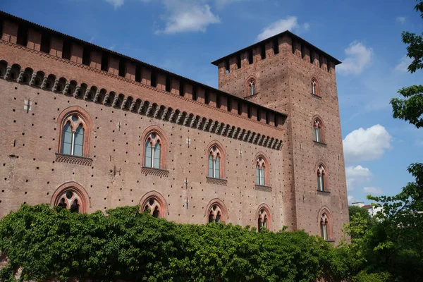 Ortaçağ Castello VIsconteo Kalesi, Pavia, Lombardy, İtalya