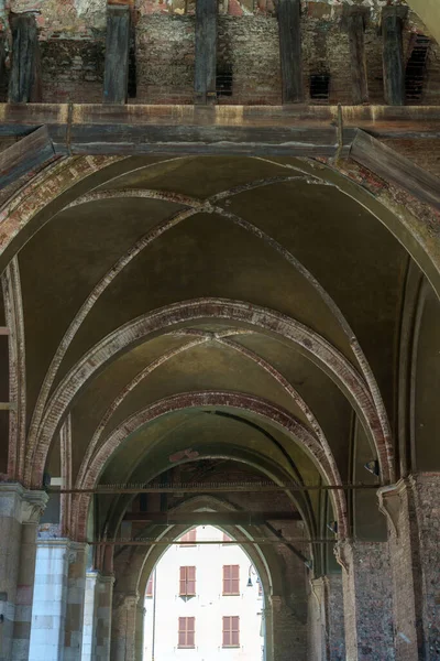 Piacenza Emilia Romagna Palazzo Medievale Detto Gotico — Foto Stock