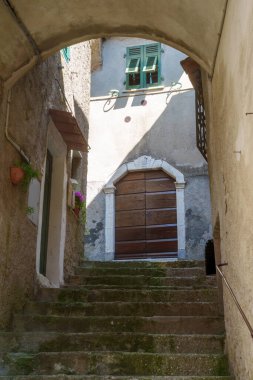 Fosdinovo, İtalya, Toskana 'nın Carrara eyaletindeki ortaçağ kasabası.