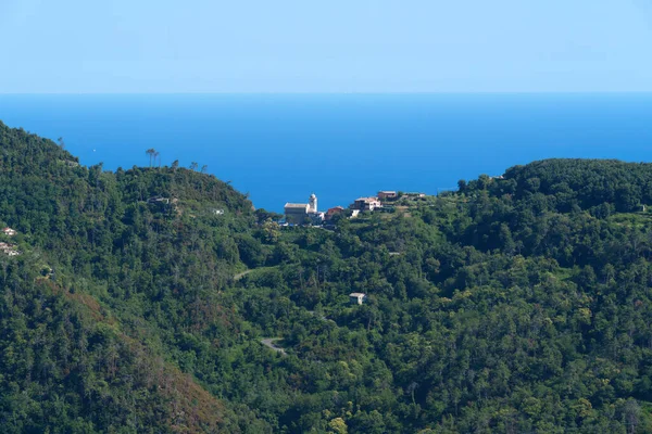 Küste Von Cinqueterre Oder Cinque Terre Provinz Spezia Ligurien Italien — Stockfoto