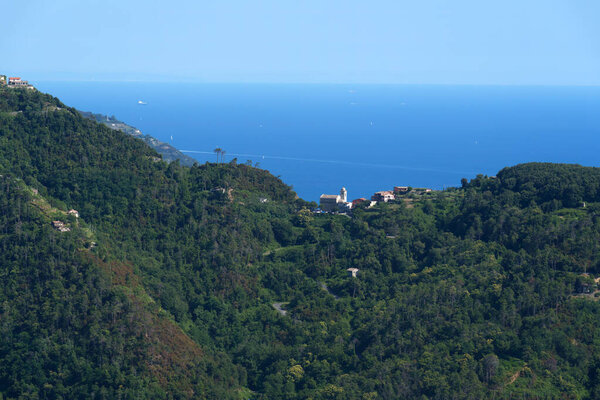 Coast of Cinqueterre (or Cinque Terre), La Spezia province, Liguria, Italy, Unesco World Heritage Site, at June