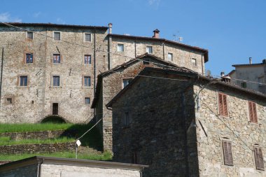 Garfagnana 'daki San Romano, Lucca eyaletinin tarihi bir köyü, Toskana, İtalya