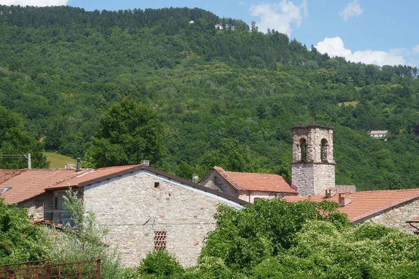 Metra Lucca Eyaletinin Tarihi Köyü Toskana Talya — Stok fotoğraf