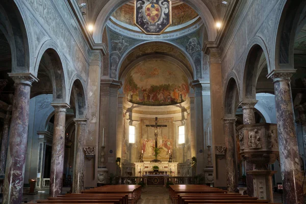 Interieur Van Kathedraal Van Pietrasanta Provincie Lucca Toscane Italië — Stockfoto