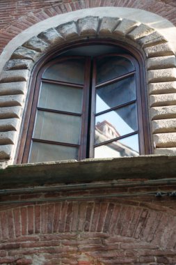 Lucca, Tuscany, İtalya 'nın tarihi binalarının dışında.