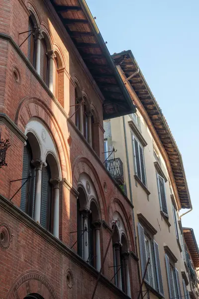 Экстерьер Исторических Зданий Лукка Тоскана Италия — стоковое фото