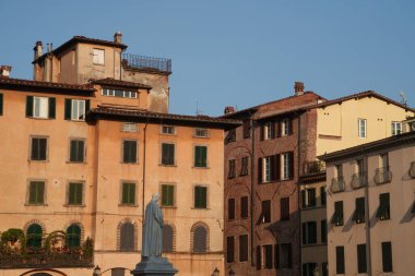 Lucca, Toskana, İtalya 'daki Foro Meydanı' nda San Michele