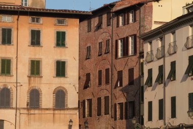 Lucca, Toskana, İtalya 'daki Foro Meydanı' nda San Michele