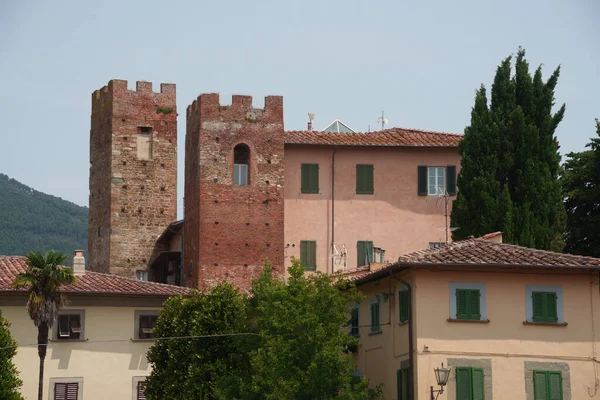 Vicopisano Stare Miasto Prowincji Piza Toskania Włochy Lecie — Zdjęcie stockowe
