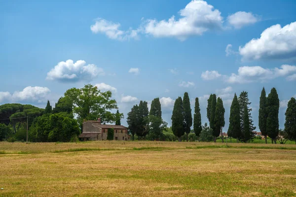 İtalya 'nın Toskana eyaletindeki Ponsacco yakınlarındaki kır evi.