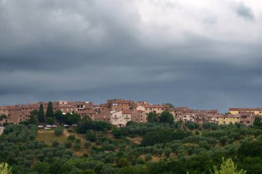 San Donato, tarihi bir kasaba, Chianti bölgesi, Firenze, Toskana, İtalya