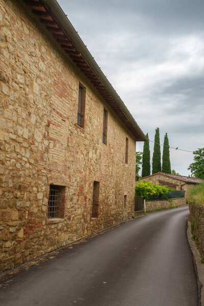 Old country village near Poggibonsi, in Chianti region, Siena province, Tuscany, Italy