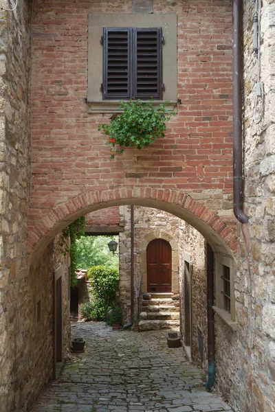 Монтефьоре Средневековая Деревня Кьянти Провинция Феррари Тоскана Италия — стоковое фото