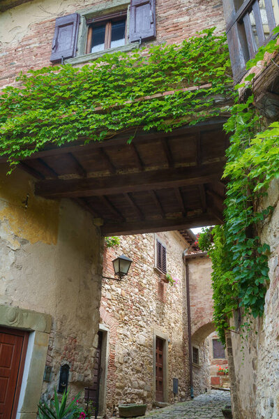 Montefioralle, medieval village in Chianti, Firenze province, Tuscany, Italy