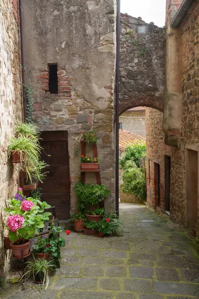 Montegonzi Historická Vesnice Provincii Arezzo Toskánsko Itálie — Stock fotografie
