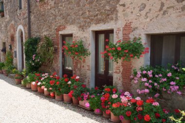 Brolio, Siena bölgesindeki tarihi köy, Tuscany, İtalya