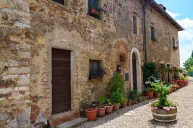 Brolio, Siena bölgesindeki tarihi köy, Tuscany, İtalya