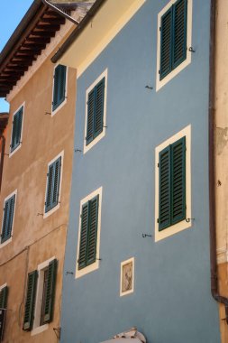 San Quirico d Orcia, Siena 'nın tarihi bir kasabası, Toskana, İtalya