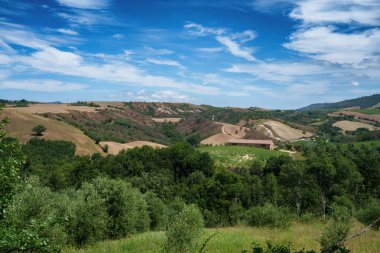 Yazın Montecchio, Terni ili yakınlarındaki kırsal alan, Umbria, İtalya
