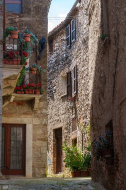 Lugnano Teverina 'da, Terni' nin eski bir kasabası, Umbria, İtalya