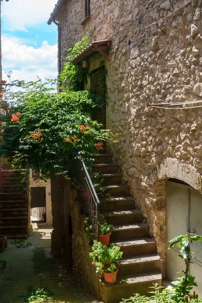 Lugnano Teverina 'da, Terni' nin eski bir kasabası, Umbria, İtalya